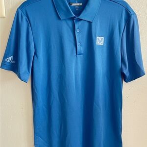 Adidas Vibrant Blue Polo Shirt for Men